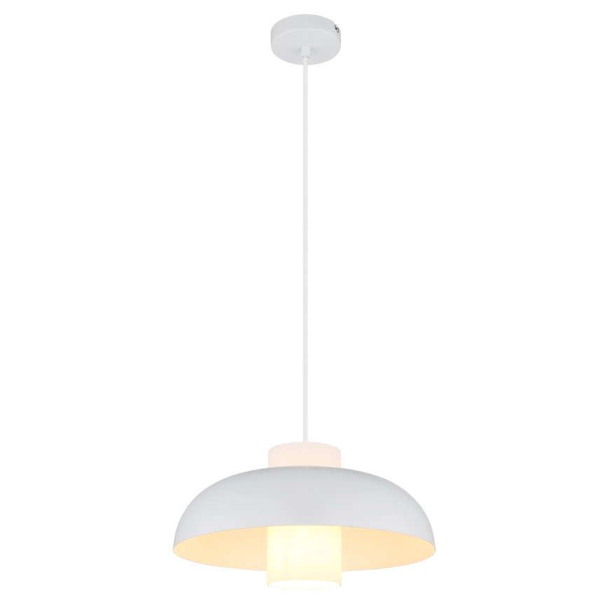 Globo - Lampadario a sospensione con cavo 1xE27/60W/230V bianco