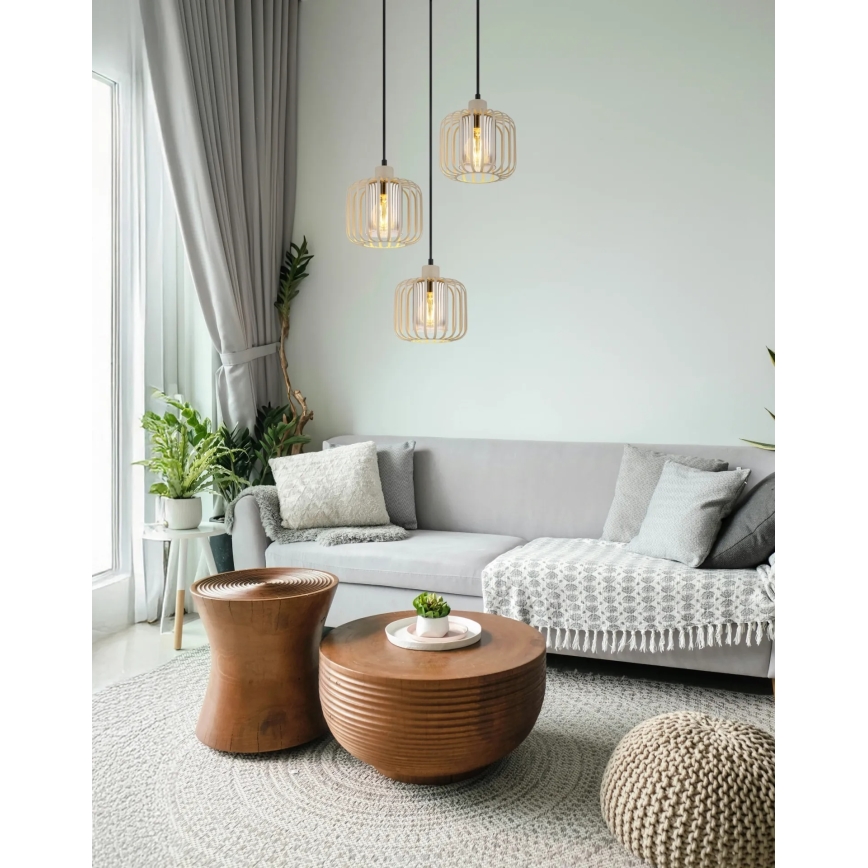 Globo - Lampadario a sospensione con cavo 3xE27/40W/230V