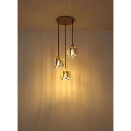 Globo - Lampadario a sospensione con cavo 3xE27/40W/230V