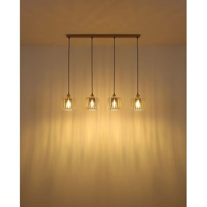 Globo - Lampadario a cavo 4xE27/40W/230V