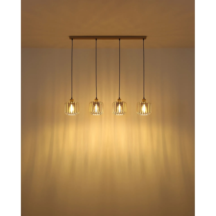 Globo - Lampadario a cavo 4xE27/40W/230V