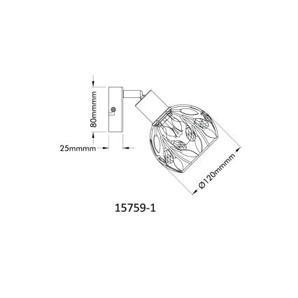 Globo - Faretto da parete 1xE14/25W/230V