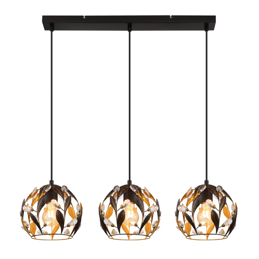 Globo - Lampadario a sospensione con cavo 3xE27/40W/230V