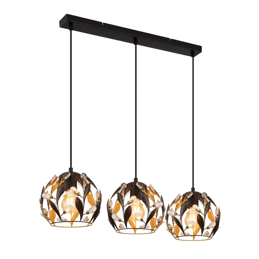 Globo - Lampadario a sospensione con filo 3xE27/40W/230V