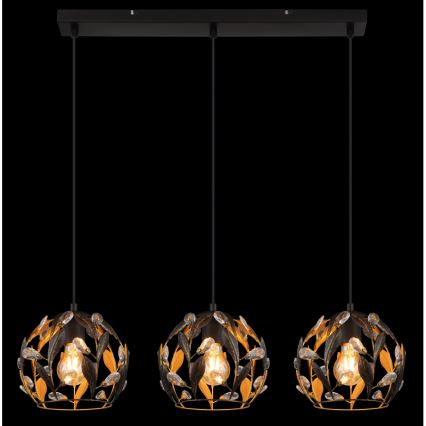 Globo - Lampadario a sospensione con filo 3xE27/40W/230V