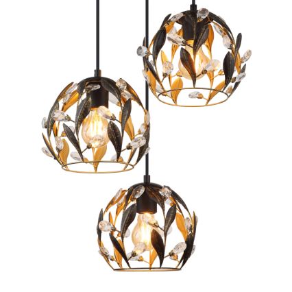 Globo - Lampadario a sospensione con filo 3xE27/40W/230V diametro 41 cm
