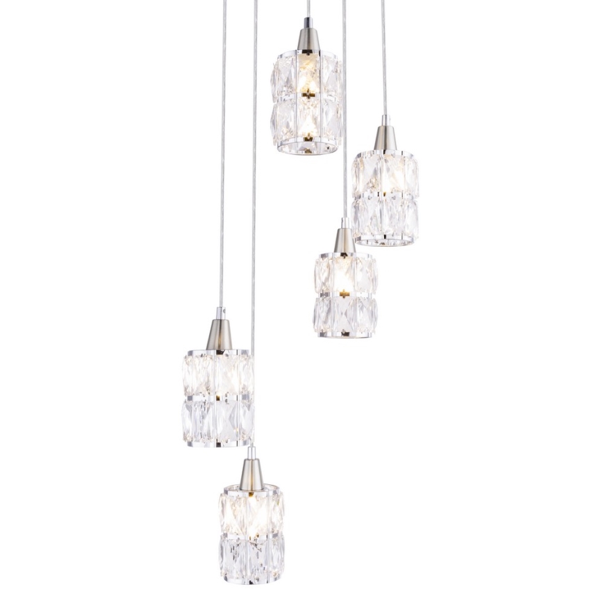 Globo - Lampadario a sospensione con filo 5xE14/40W/230V