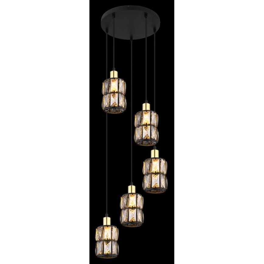 Globo - Lampadario a sospensione con filo 5xE14/40W/230V