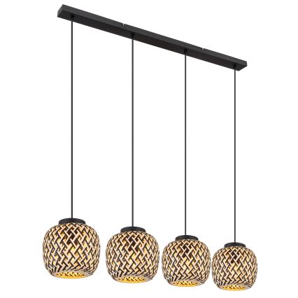 Globo 15766-4H - Lampadario a sospensione con filo COLLY 4xE27/15W/230V