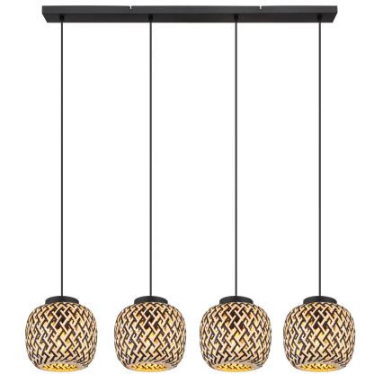 Globo 15766-4H - Lampadario a sospensione con filo COLLY 4xE27/15W/230V