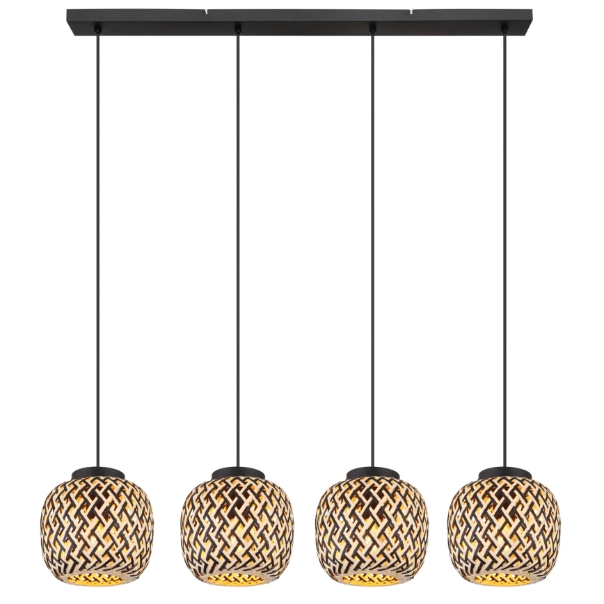 Globo 15766-4H - Lampadario a sospensione con filo COLLY 4xE27/15W/230V