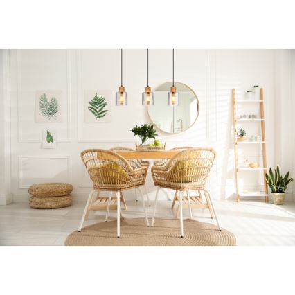 Globo - Lampadario a sospensione su cavo 3xE27/25W/230V