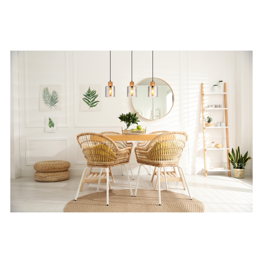 Globo - Lampadario a sospensione su cavo 3xE27/25W/230V
