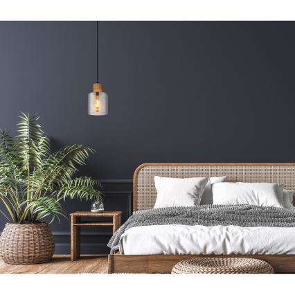 Globo - Lampada a sospensione con cavo 1xE27/25W/230V, Ø 12 cm