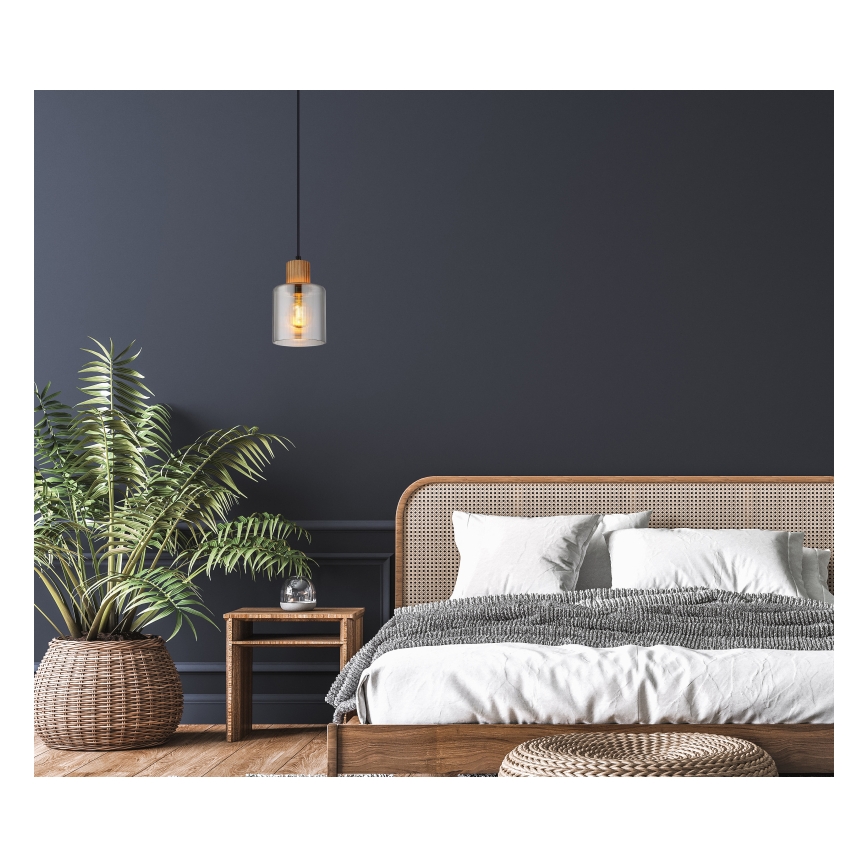 Globo - Lampada a sospensione con cavo 1xE27/25W/230V, Ø 12 cm