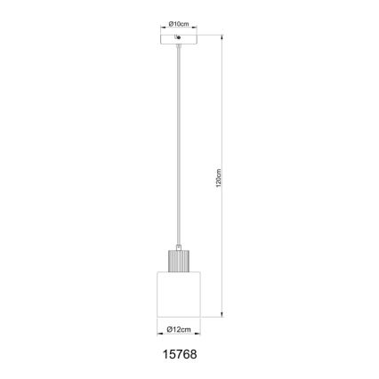 Globo - Lampadario a sospensione con filo 1xE27/25W/230V nero diametro 12 cm
