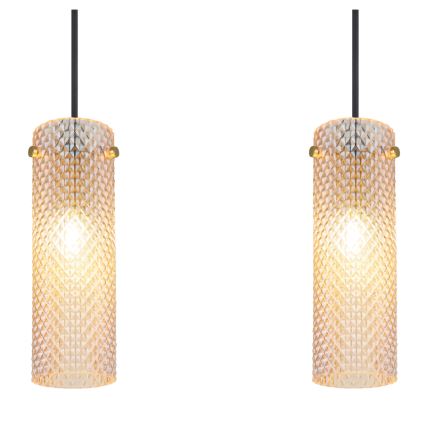 Globo - Lampadario a sospensione con filo 3xE14/40W/230V oro