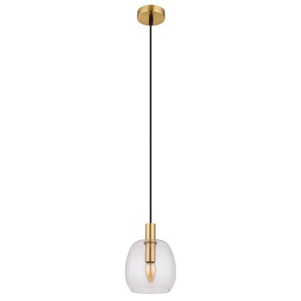 Globo - Lampadario a sospensione con filo 1xE14/40W/230V diametro 16 cm ottone