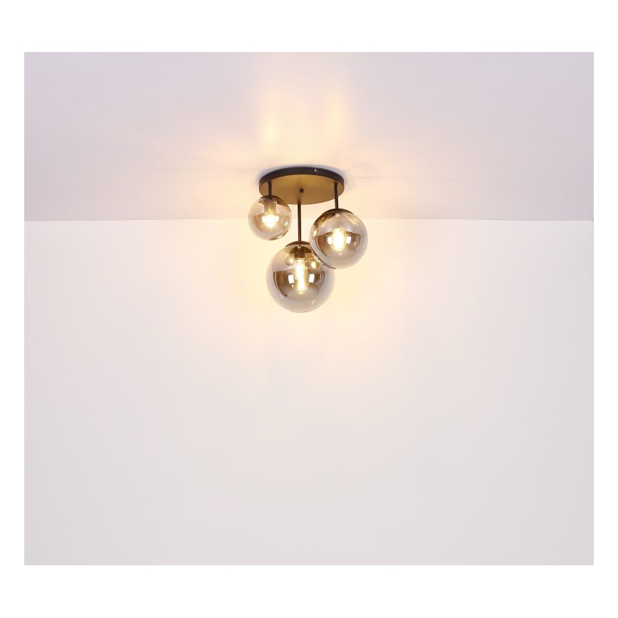 Globo - Lampadario a sospensione con filo 3xE27/60W/230V