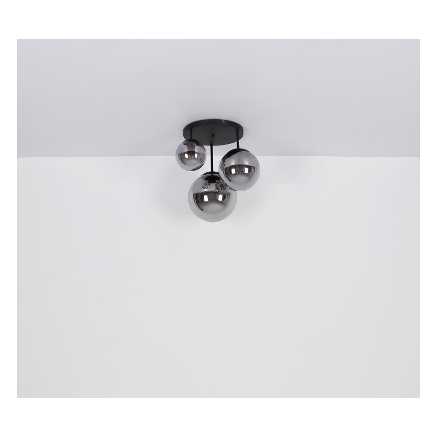 Globo - Lampadario a sospensione con filo 3xE27/60W/230V