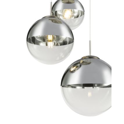 Globo - Lampadario a sospensione con filo 3xE27/40W/230V diametro 51 cm