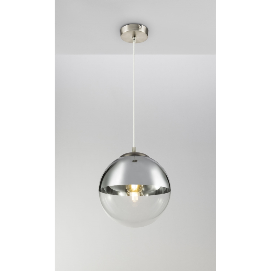 Globo - Lampadario a sospensione con filo 1xE27/40W/230V diametro 25 cm