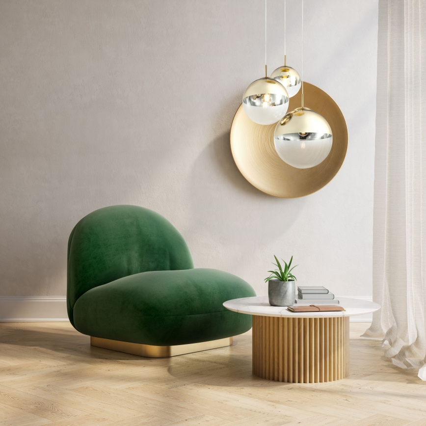 Globo - Lampadario a sospensione con filo 3xE27/40W/230V diametro 51 cm