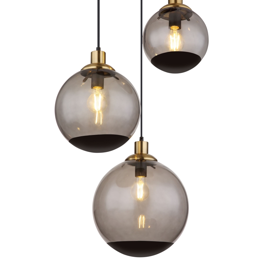 Globo - Lampadario a sospensione con filo 3xE27/40W/230V