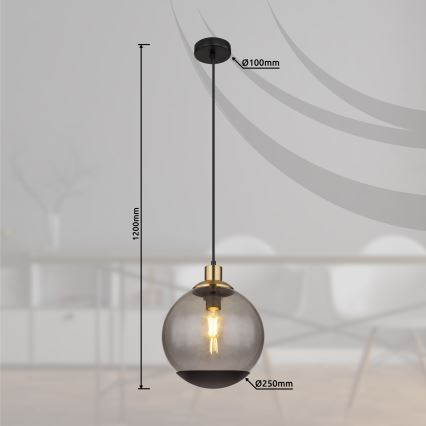 Globo - Lampadario a sospensione con filo 1xE27/40W/230V