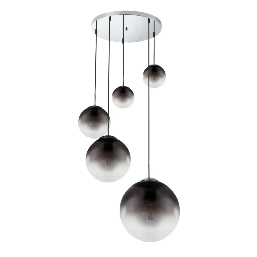 Globo - Lampadario a sospensione con filo 5xE27/40W/230V diametro 65 cm