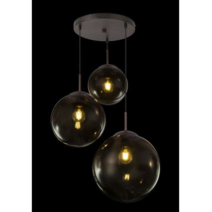 Globo - Lampadario a sospensione con filo 3xE27/40W/230V diametro 51 cm