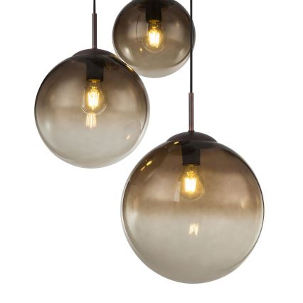 Globo - Lampadario a sospensione con filo 3xE27/40W/230V diametro 51 cm
