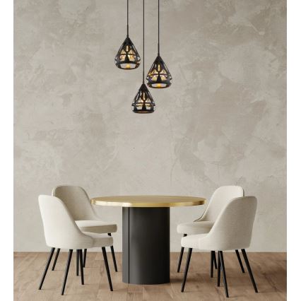 Globo - Lampadario a sospensione con filo 3xE27/40W/230V