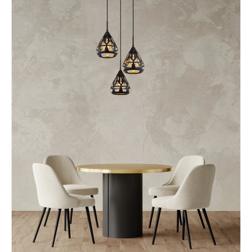 Globo - Lampadario a sospensione con filo 3xE27/40W/230V