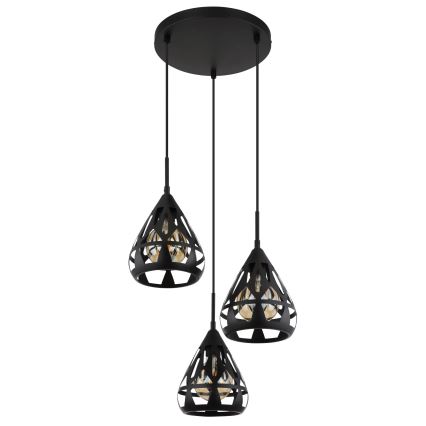Globo - Lampadario a sospensione con filo 3xE27/40W/230V
