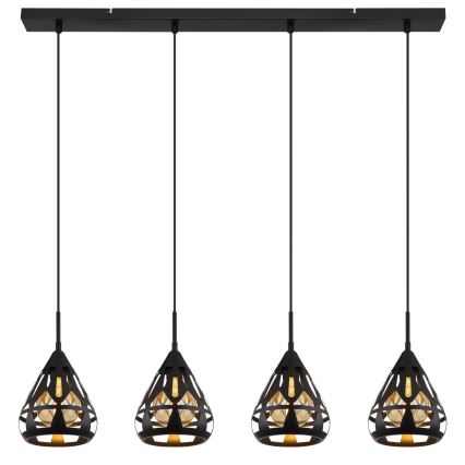 Globo - Lampadario a sospensione con filo 4xE27/40W/230V