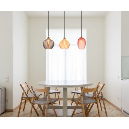 Globo - Lampadario su cavo 3xE27/60W/230V