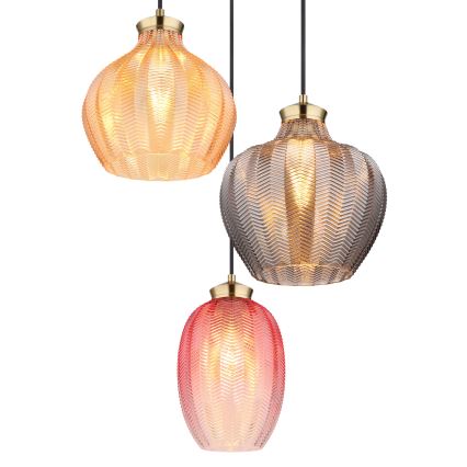 Globo - Lampadario sospeso su cavo 3xE27/60W/230V Ø 45 cm