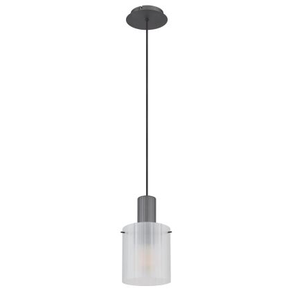 Globo - Lampadario a sospensione con filo 1xE27/40W/230V diametro 18 cm bianco
