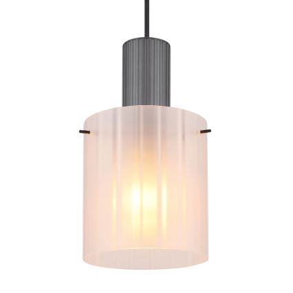 Globo - Lampadario a sospensione con filo 1xE27/40W/230V diametro 18 cm bianco