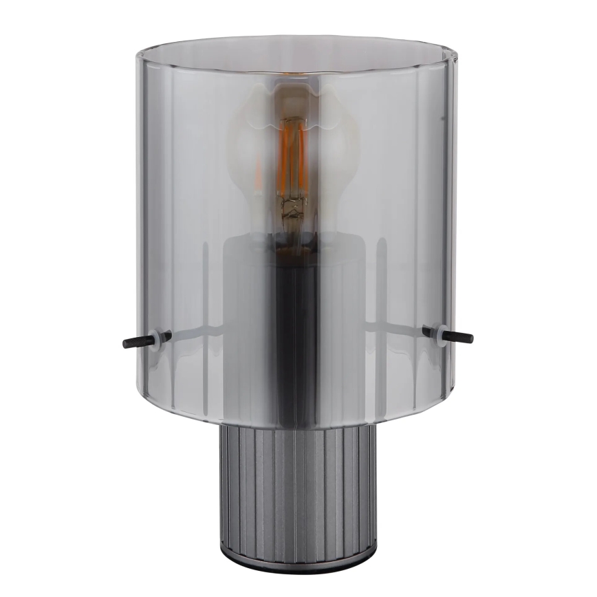 Globo - Lampada da tavolo 1xE27/40W/230V diametro 14 cm grigio