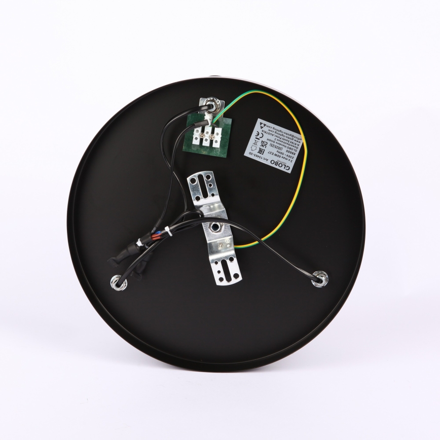 Globo - Lampadario a plafone 3xE27/40W/230V diametro 40,5 cm nero
