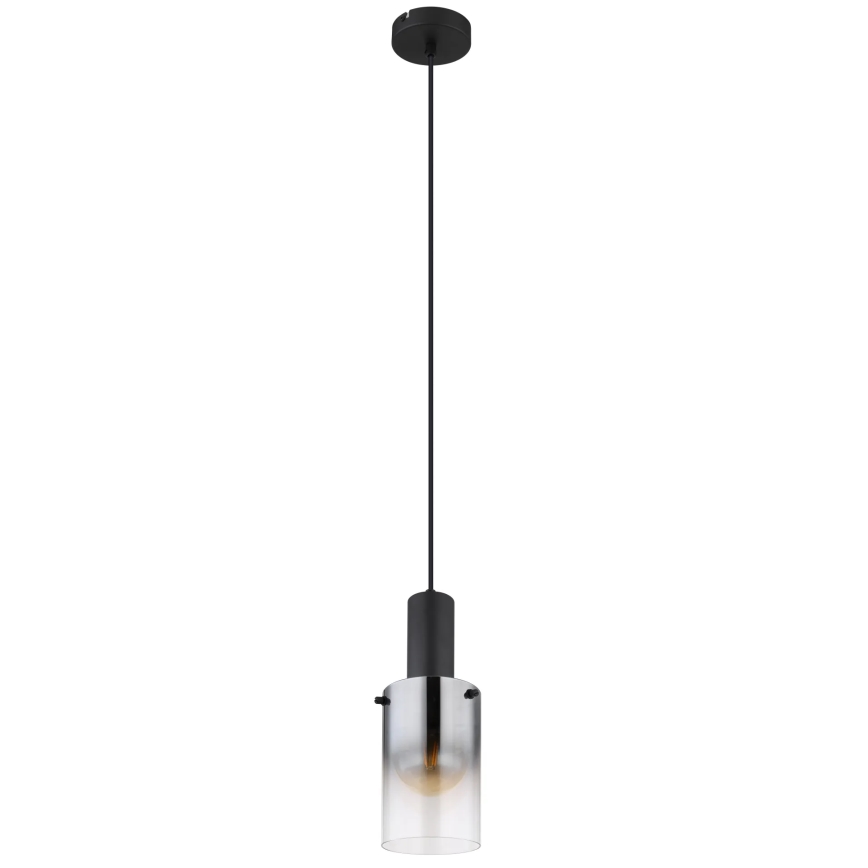 Globo - Lampadario a sospensione con filo 1xE27/40W/230V diametro 12,5 cm nero