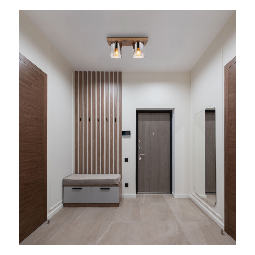 Globo - Plafoniera da soffitto 2xE27/40W/230V 16x41 cm