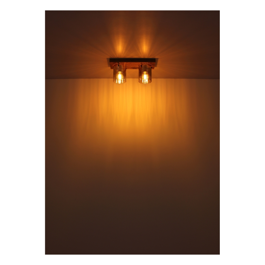 Globo - Plafoniera da soffitto 2xE27/40W/230V 16x41 cm