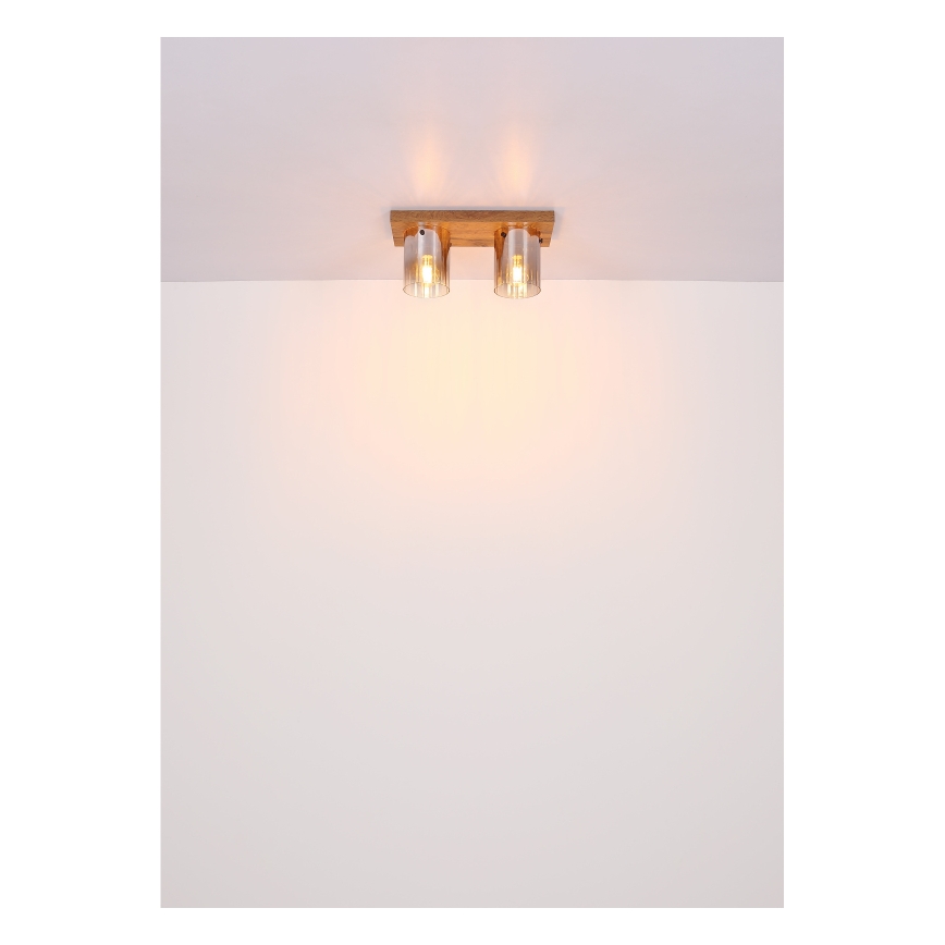 Globo - Plafoniera da soffitto 2xE27/40W/230V 16x41 cm