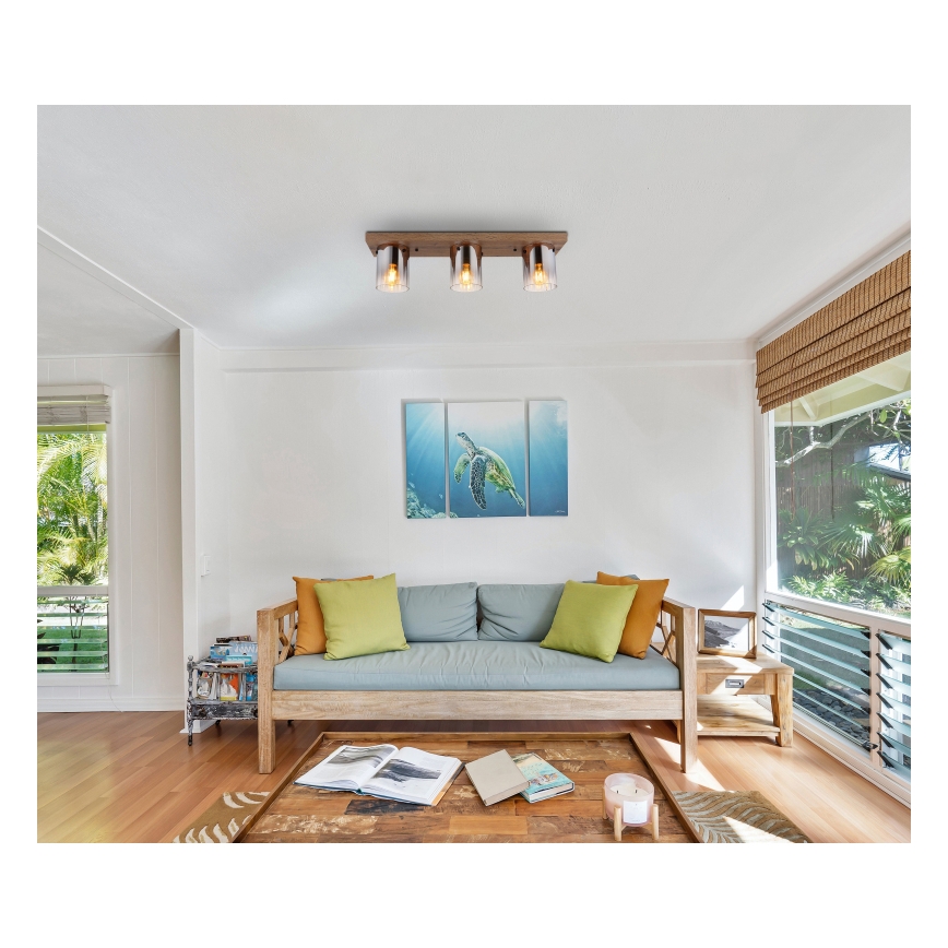 Globo - Plafoniera 3xE27/40W/230V 16x71 cm