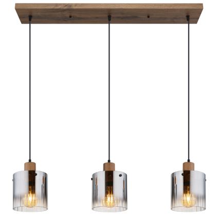 Globo - Lampadario a sospensione con cavo 3xE27/60W/230V