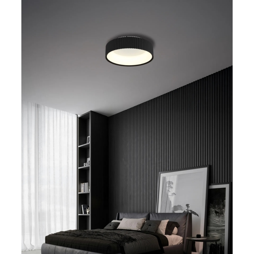Globo - Plafoniera LED/45W/230V 2700/4000/6000K Ø 46 cm nero
