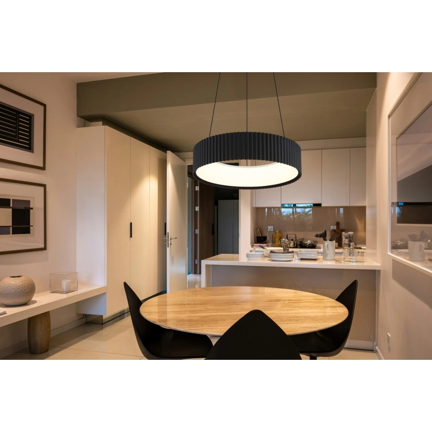 Globo - Lampadario LED a sospensione su cavo LED/45W/230V 2700/4000/6000K Ø 46 cm nero